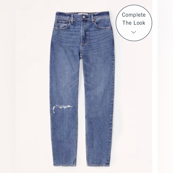 Abercrombie & Fitch “The Mom Jean” High Rise - size 30. NWT - Picture 3 of 4